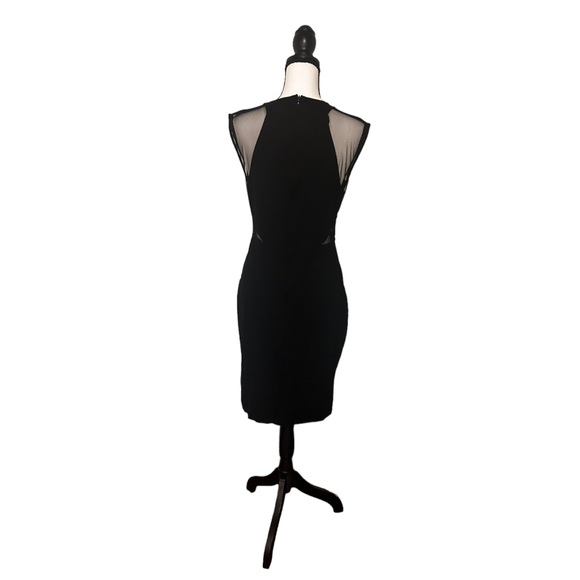 French Connection mesh cutout black dress - Picture 3 of 4
